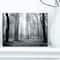 Designart - Black and White Foggy Forest - Forest Canvas Art Print